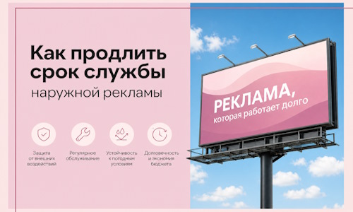 Как продлить срок службы наружной рекламы в Снежинске