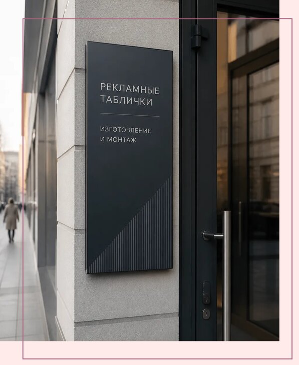 Рекламные таблички в Снежинске по цене от 4676 р. | Аванза-Снж
