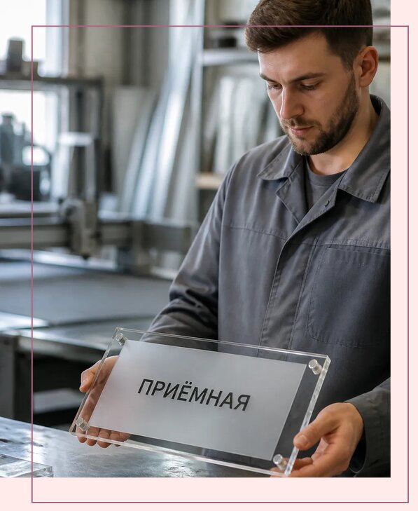 Таблички из оргстекла на заказ в Снежинске от 4053 р. | Аванза-Снж